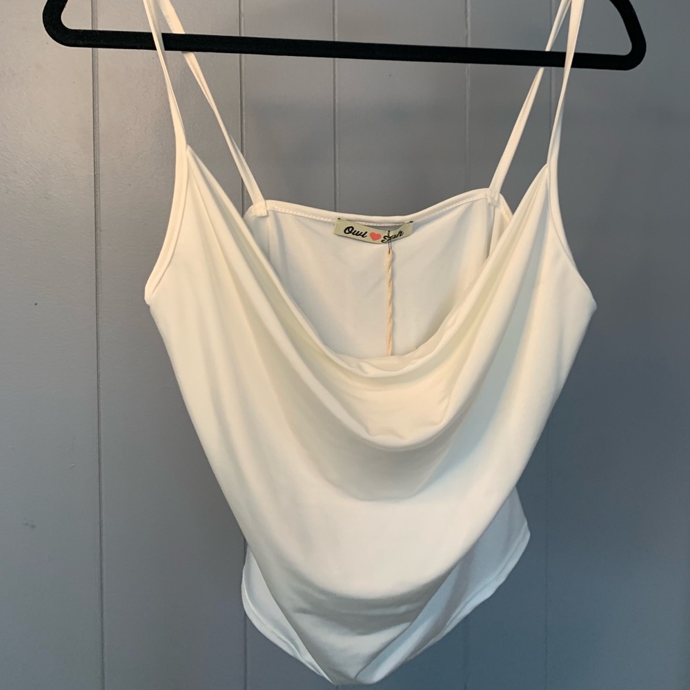 Brand New White Satin Cami